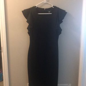 Beautiful, sleek black dress. Tommy Hilfiger